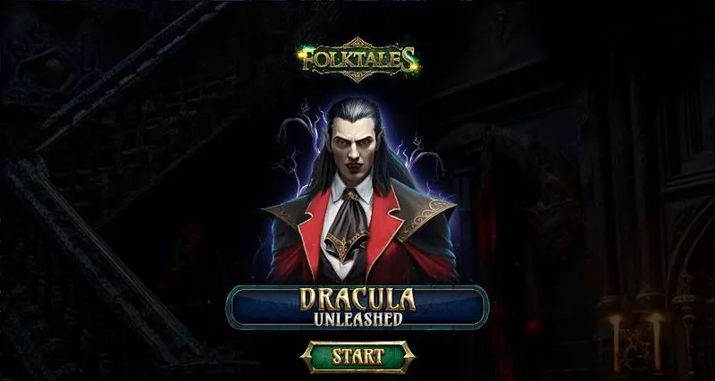 Introduction Screen - Dracula – Unleashed Spinomenal Slots Game