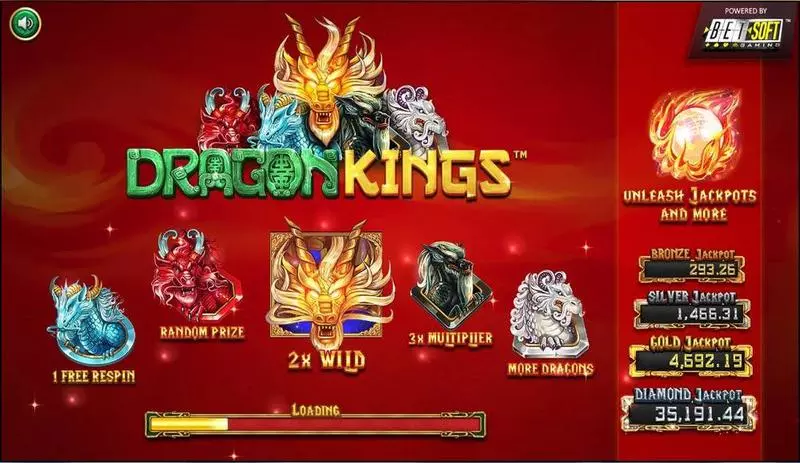 Info and Rules - Dragon Kings BetSoft Slots Game