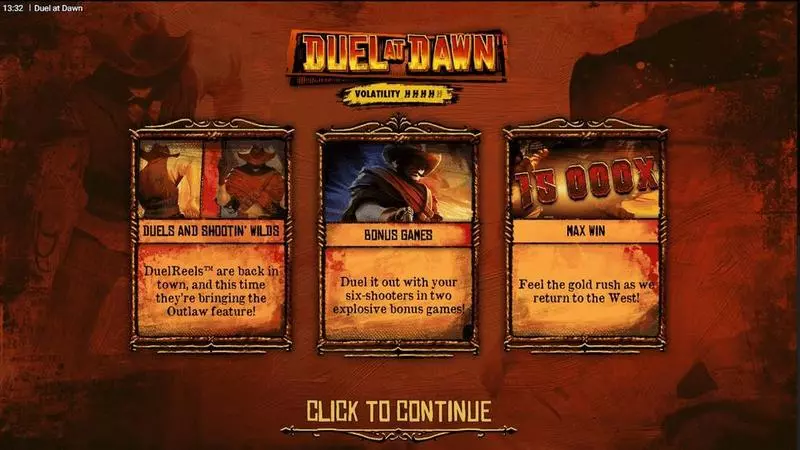 Info and Rules - Duel At Dawn Hacksaw Gaming Slots Game