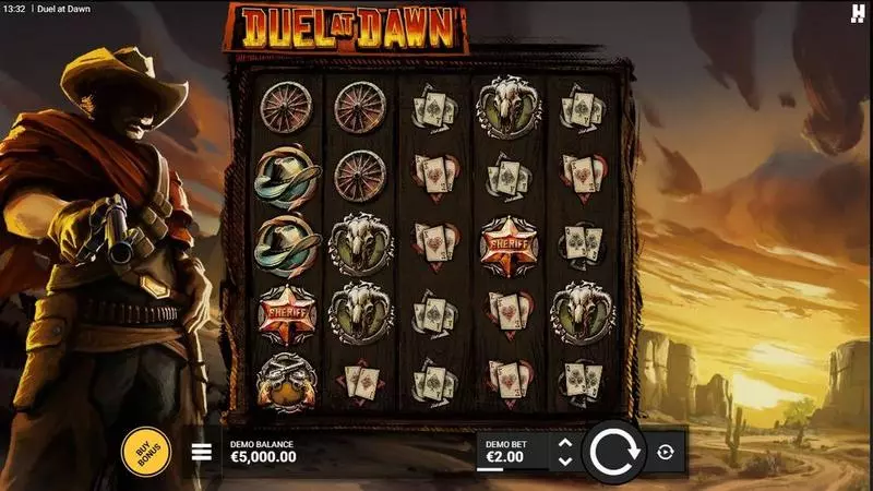 Main Screen Reels - Duel At Dawn Hacksaw Gaming Slots Game