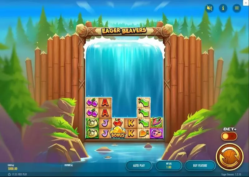 Main Screen Reels - Eager Beavers Thunderkick Slots Game