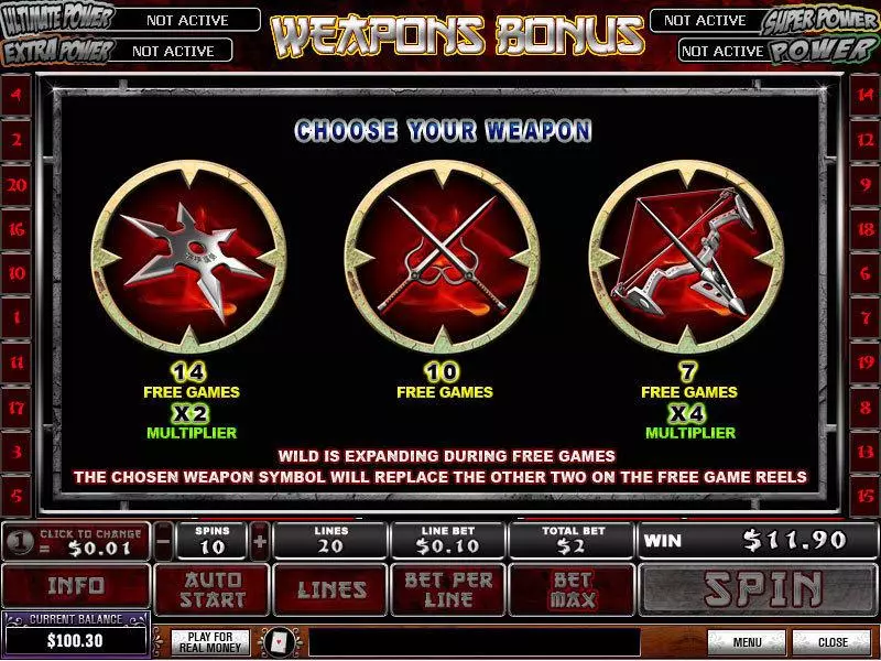 Bonus 1 - Elektra PlayTech Slots Game