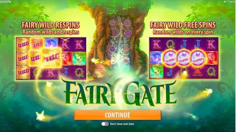 Bonus 1 - Fairy Gate Quickspin Slots Game