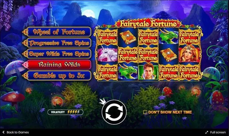 Info and Rules - Fairytale Fortune Pragmatic Play Slots Game