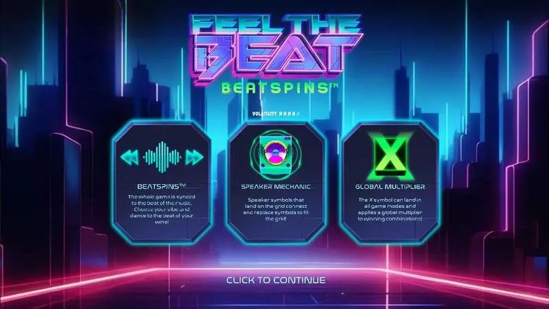 Info and Rules - Feel the Beat Hacksaw Gaming Slots Game