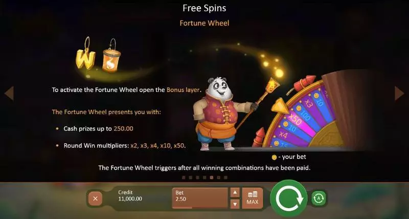 Free Spins Feature - Fireworks Master Playson Slots Game