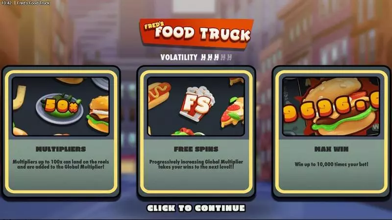 Info and Rules - Fred'  Food Truck Hacksaw Gaming Slots Game