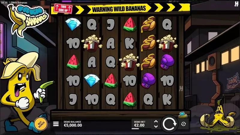 Main Screen Reels - FRKN Bananas Hacksaw Gaming Slots Game