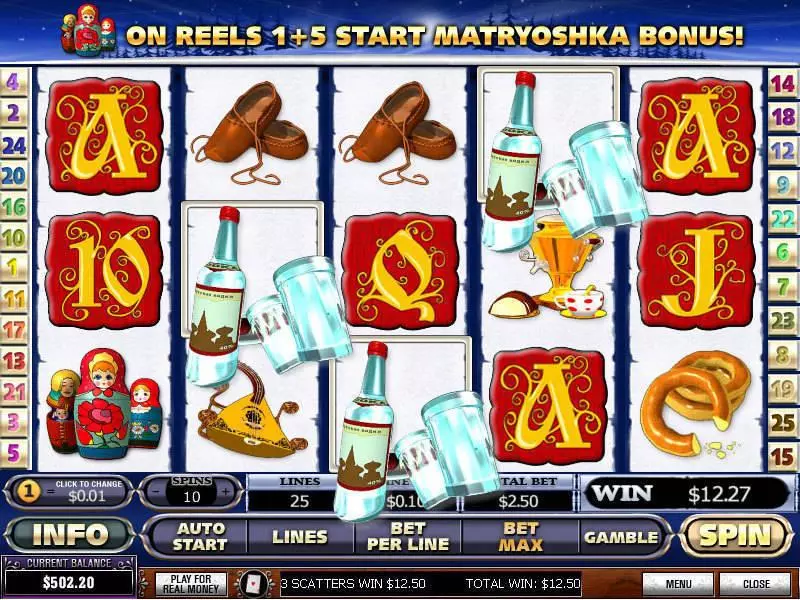 Main Screen Reels - From Russia With Love PlayTech Slots Game