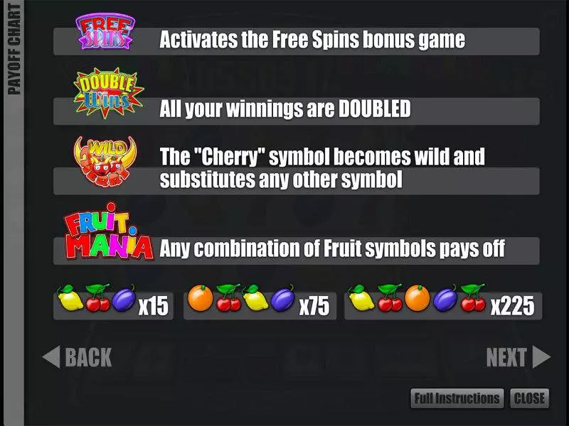 Bonus 2 - Fruit Mania Slotland Software Slots Game