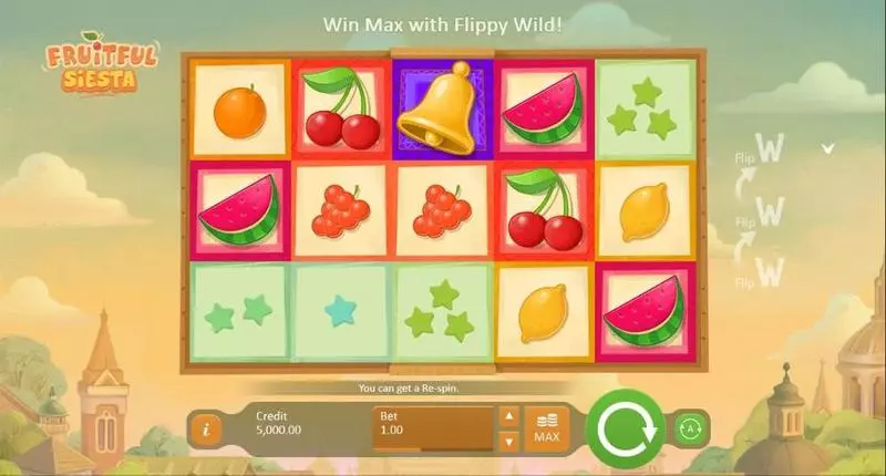 Main Screen Reels - Fruitful Siesta Playson Slots Game