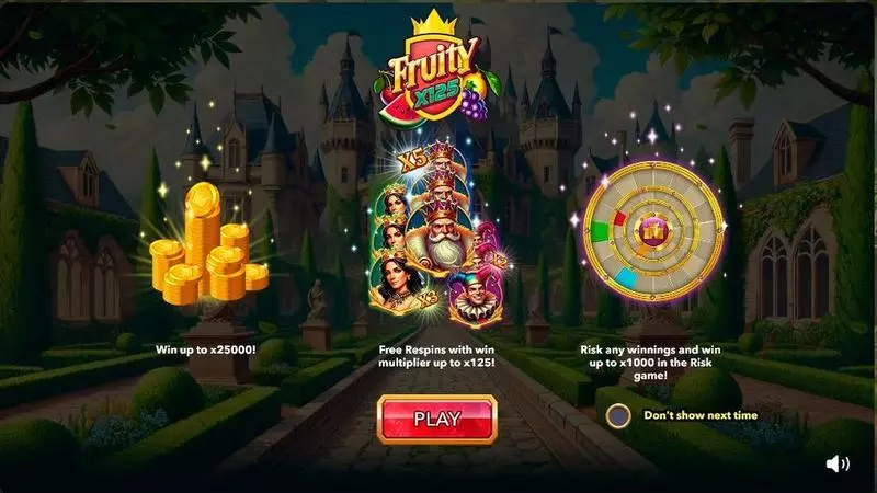 Info and Rules - Fruity X125 Mascot Gaming Slots Game