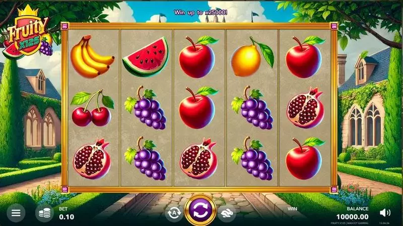 Main Screen Reels - Fruity X125 Mascot Gaming Slots Game