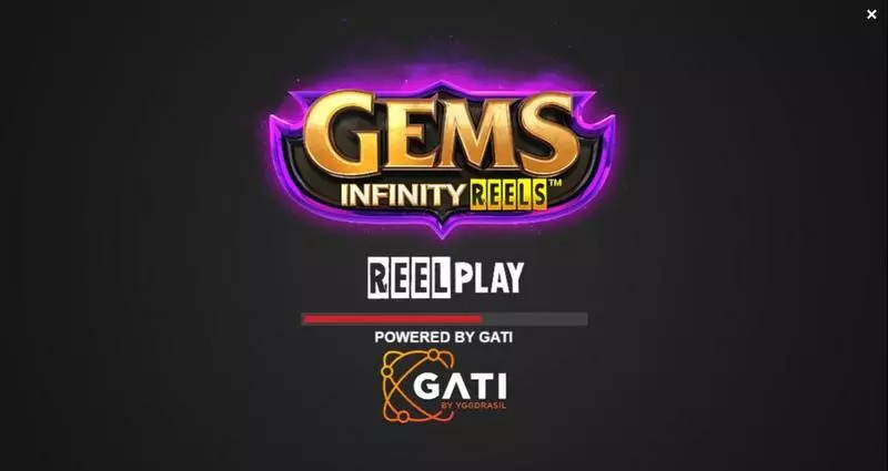 Introduction Screen - Gems Infinity Reels ReelPlay Slots Game
