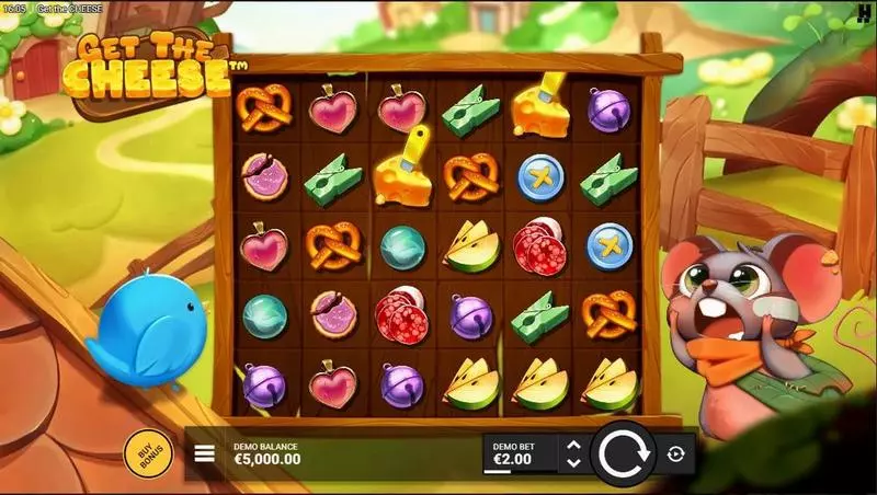Main Screen Reels - Get The Cheese Hacksaw Gaming Slots Game