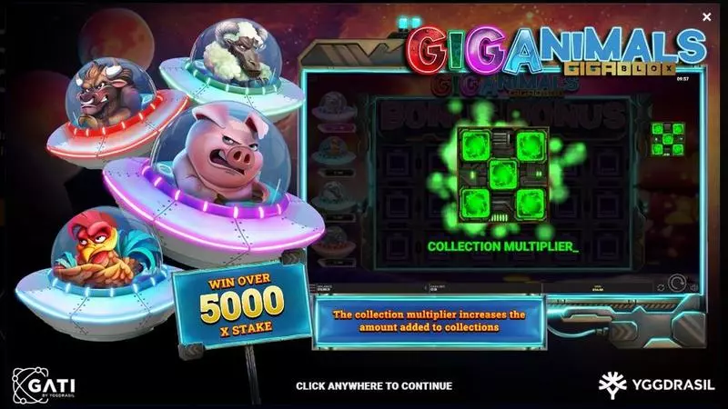 Info and Rules - Giganimals GigaBlox Yggdrasil Slots Game