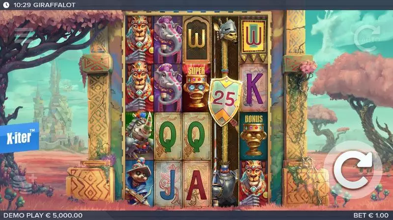 Main Screen Reels - Giraffalot Elk Studios Slots Game