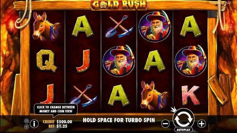 Main Screen Reels - Gold Rush Pragmatic Play Slots Game