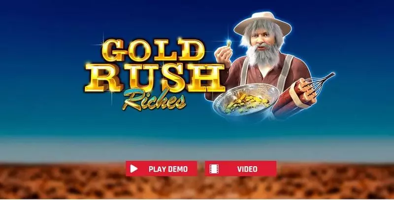 Introduction Screen - Gold Rush Riches Red Rake Gaming Slots Game