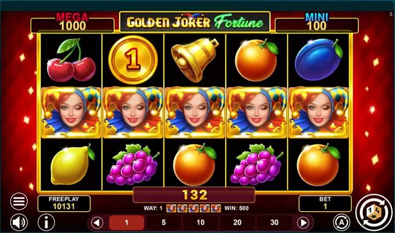 Winning Screenshot - Golden Joker Fortune 1Spin4Win Slots Game
