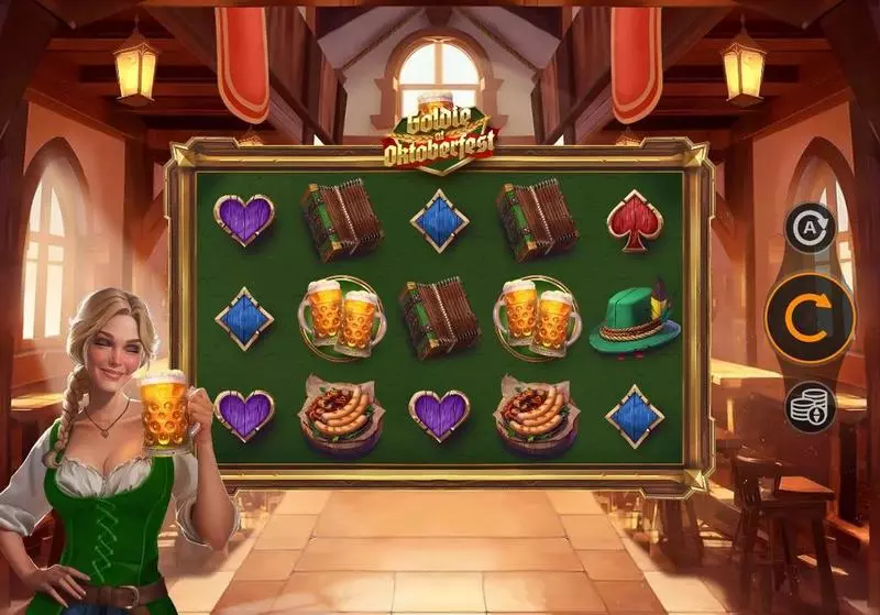 Introduction Screen - Goldie at Oktoberfest Mancala Gaming Slots Game