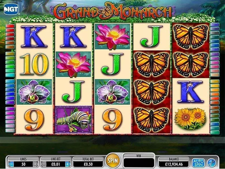Introduction Screen - Grand Monarch IGT Slots Game