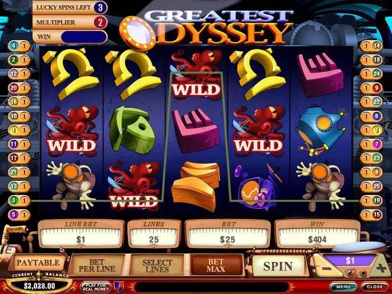 Bonus 1 - Greatest Odyssey PlayTech Slots Game