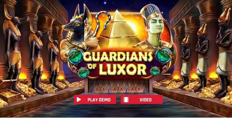 Introduction Screen - Guardians of Luxor Red Rake Gaming Slots Game