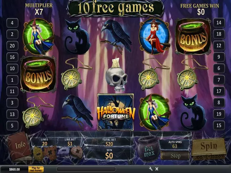 Bonus 3 - Halloween Fortune PlayTech Slots Game