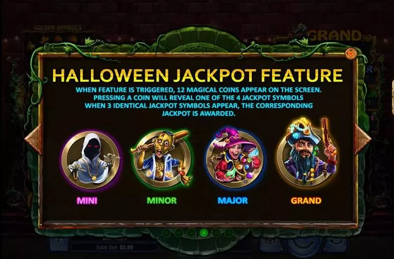 Free Spins Feature - Halloween Treasures RTG Slots Game