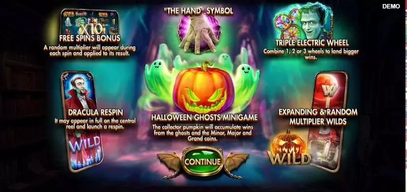 Main Screen Reels - Halloween Wins 2 Red Rake Gaming Slots Game