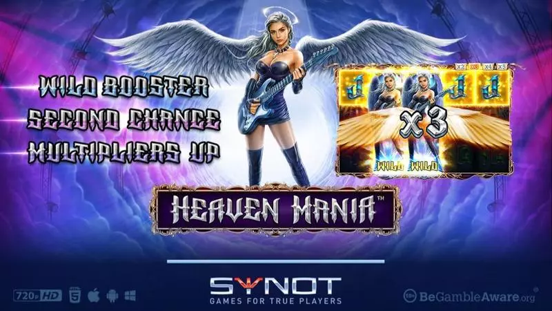 Introduction Screen - Heaven Mania Synot Games Slots Game