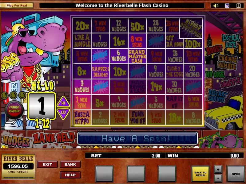 Bonus 1 - HipHopopotamus Microgaming Slots Game