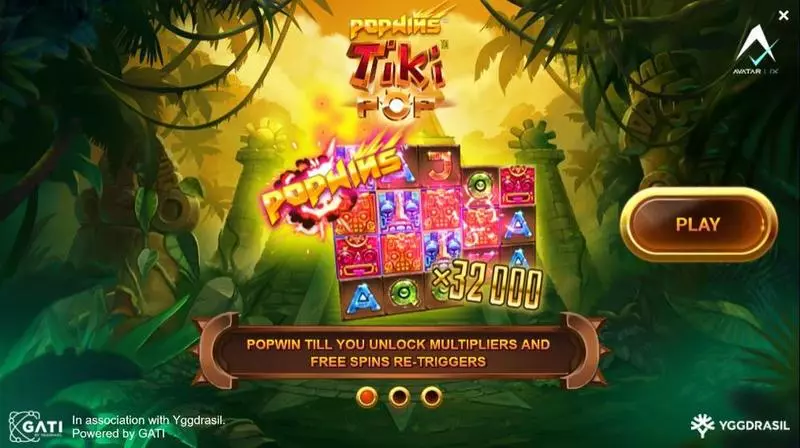 Info and Rules - HippoPop AvatarUX Slots Game