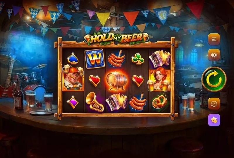 Main Screen Reels - Hold My Beer TrueLab Games Slots Game