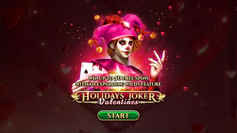 Introduction Screen - Holidays Joker – Valentines Spinomenal Slots Game