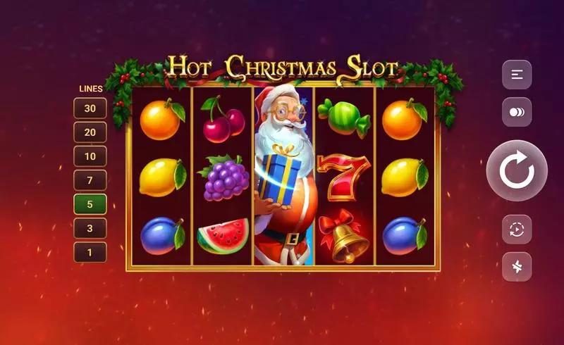 Main Screen Reels - Hot Christmas Slot TrueLab Games Slots Game