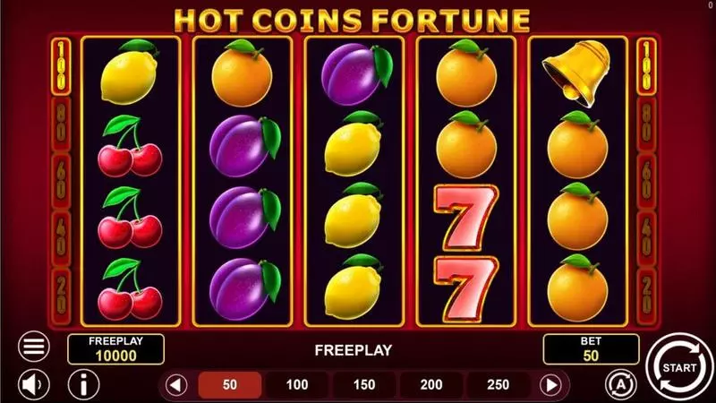 Main Screen Reels - Hot Coins Fortune 1Spin4Win Slots Game