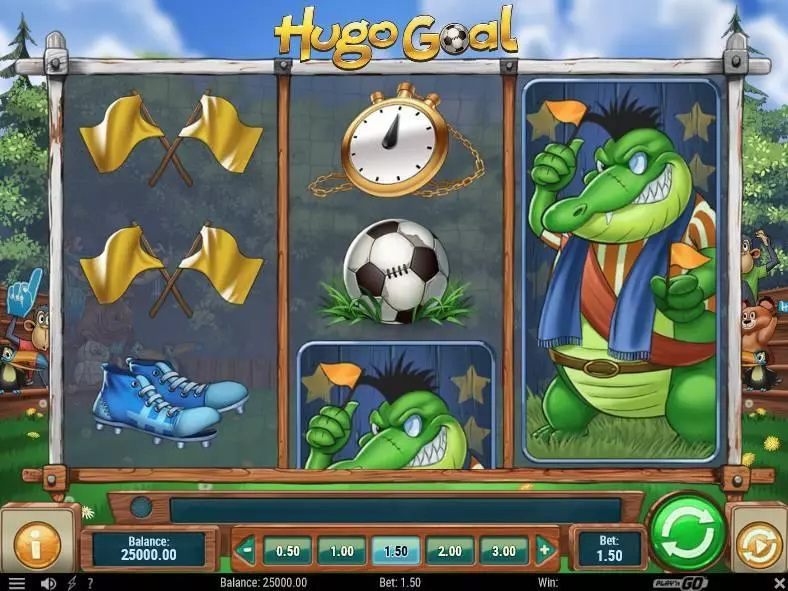 Main Screen Reels - Hugo Goal Play'n GO Slots Game