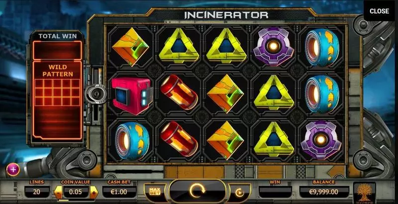 Main Screen Reels - Incinerator Yggdrasil Slots Game
