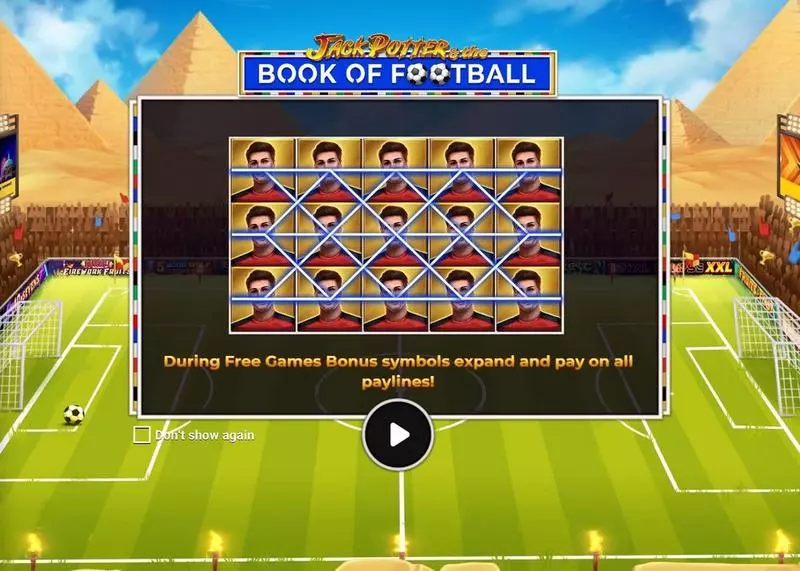 Main Screen Reels - Jack Potter The Book Of Football Apparat Gaming Slots Game
