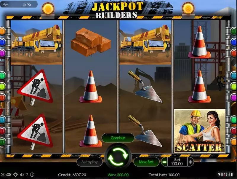 Main Screen Reels - Jackpot Builders Wazdan Slots Game