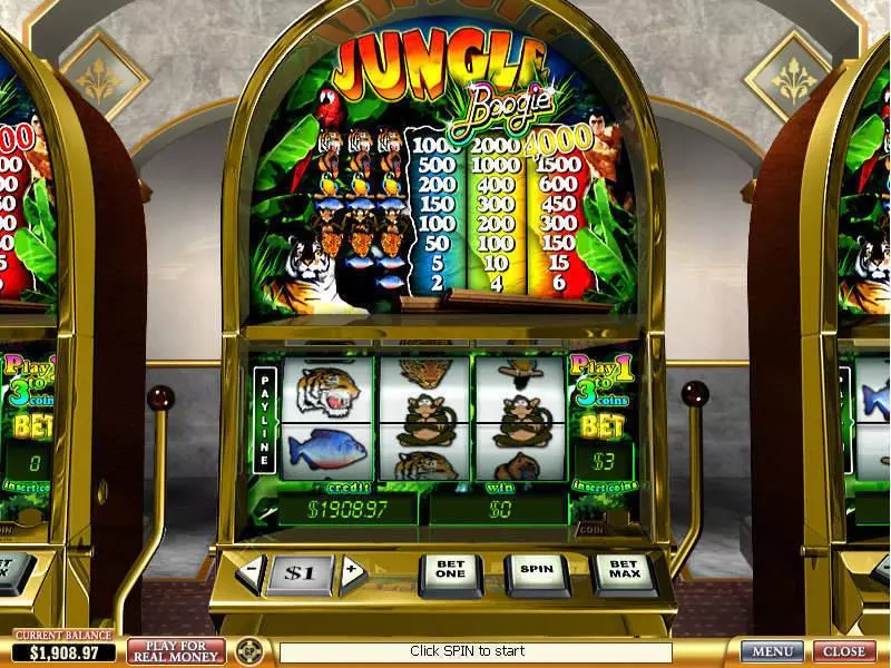 Main Screen Reels - Jungle Boogie PlayTech Slots Game