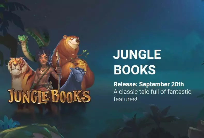 Main Screen Reels - Jungle Books Yggdrasil Slots Game