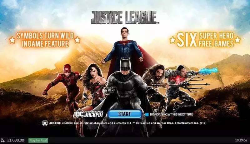 Info and Rules - Justice League PlayTech Slots Game