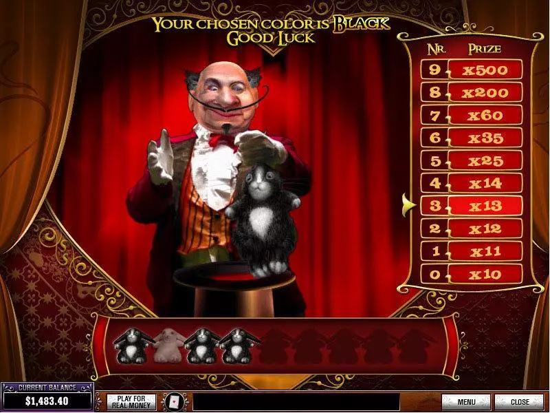 Bonus 1 - La Chatte Rouge PlayTech Slots Game