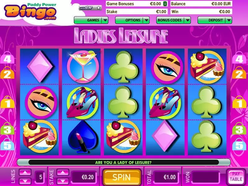 Main Screen Reels - Ladies Leisure Virtue Fusion Slots Game