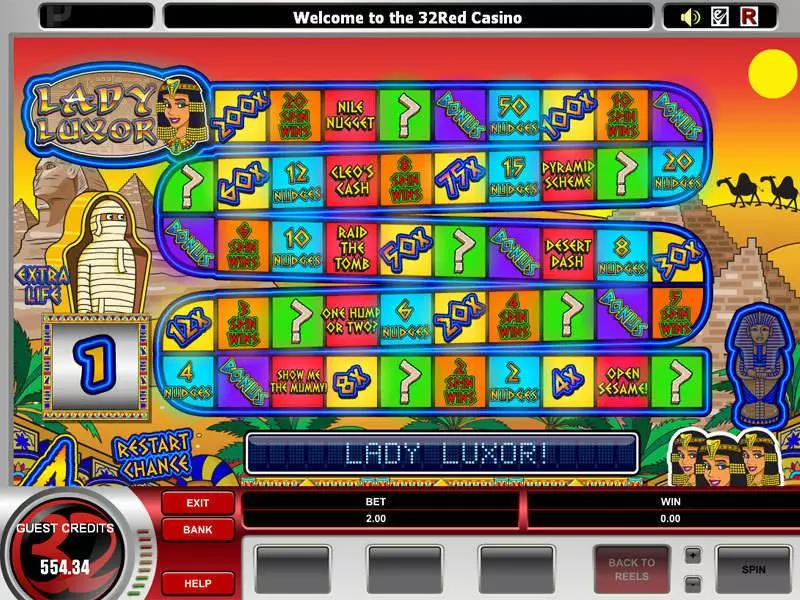 Bonus 1 - Lady Luxor Microgaming Slots Game