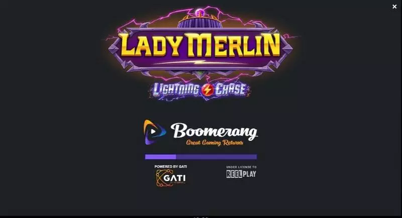 Introduction Screen - Lady Merlin Lightning Chase ReelPlay Slots Game