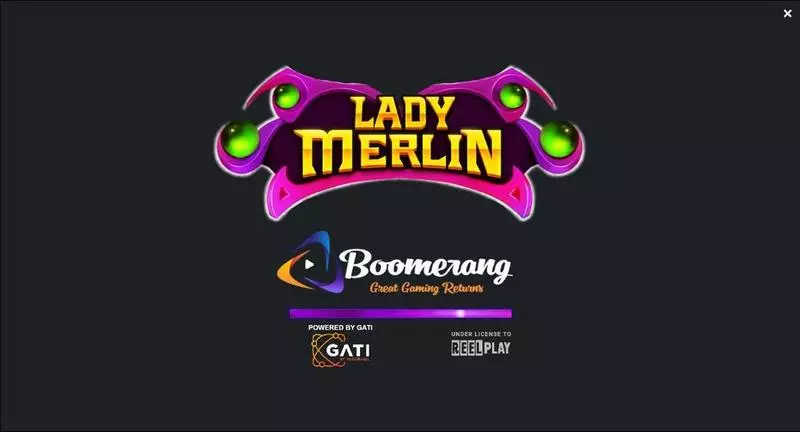 Introduction Screen - Lady Merlin ReelPlay Slots Game